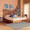 Baxton Studio Saki Mid-Century Modern Walnut Brown Finished Wood Queen Size Platform Bed 186-11136-9408-Zoro - alternate 7